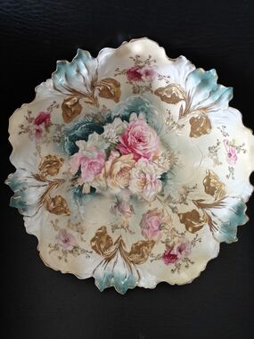 Antique RS Prussia Floral Bowl Circa Late 19th/ Early 20th Century